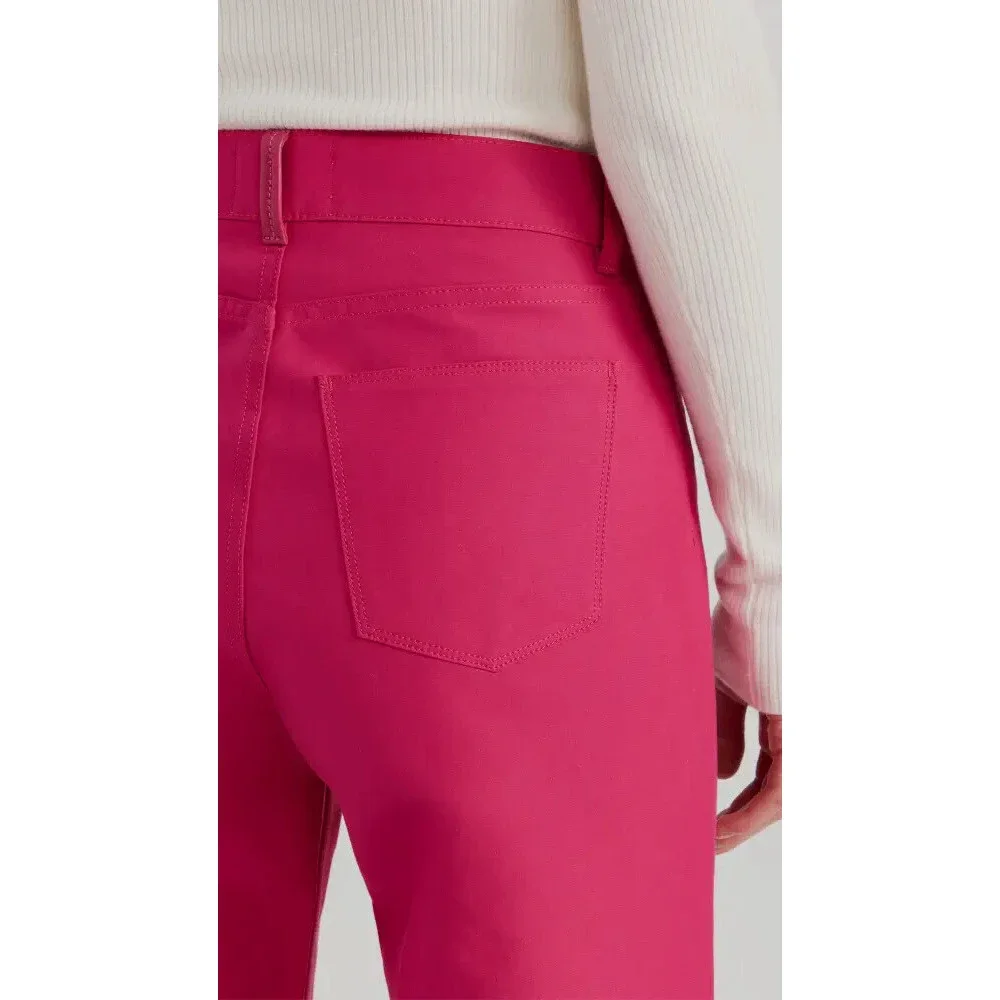 $580 Wandler Women's Pink Magnolia Italy Relaxed Straight-Leg Pants Size 29 - Picture 4 of 5